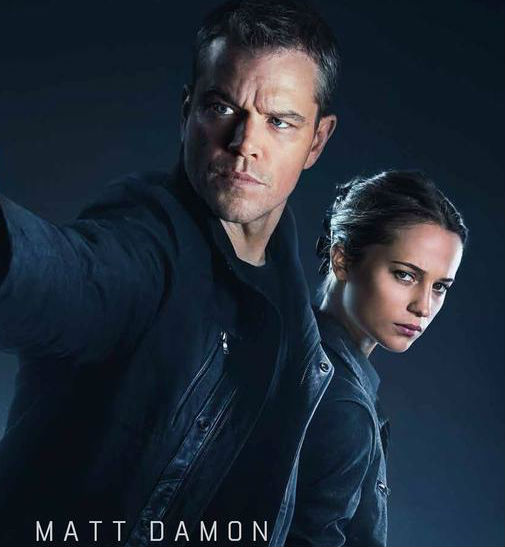 Matt Damon and Alicia Vikander star in the new Jason Bourne movie.