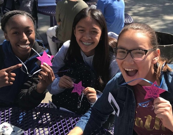 Ruthie and her friends celebrate Campaign Week at Rancho Cucamonga High School.