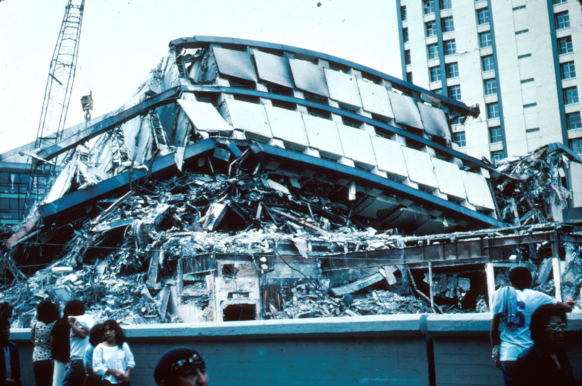 A picture of the previous devastating 1985 Mexico Earthquake.