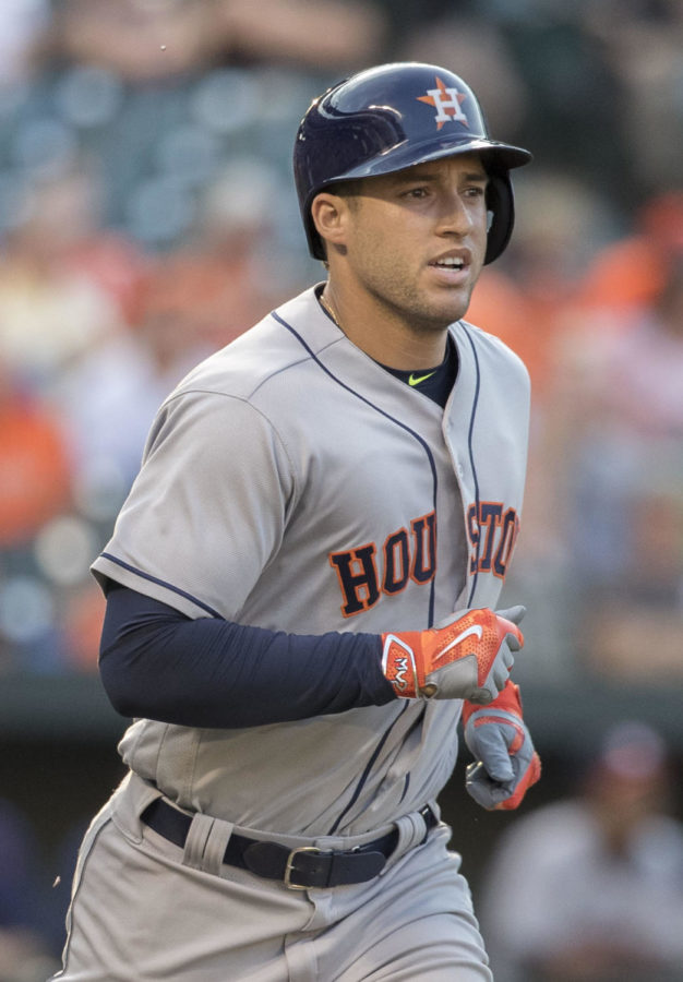 George Springer of the Houston Astros set three of the four records owned by the team.