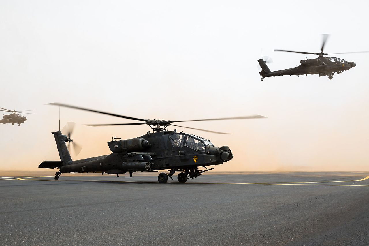 небо авиация вертолеты Boeing AH-64 Apache бесплатно