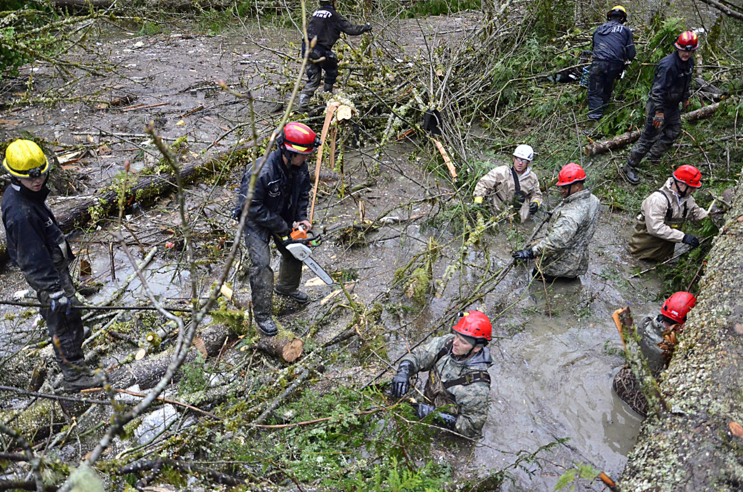 Rescue workers continue to search Montecito for survivors of the mudslide.