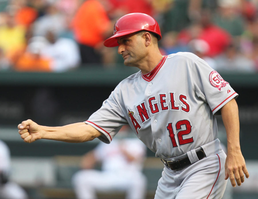 Angels third base coach, Dino Ebel, talks about the rumors of Mike Scioscias retirement. 