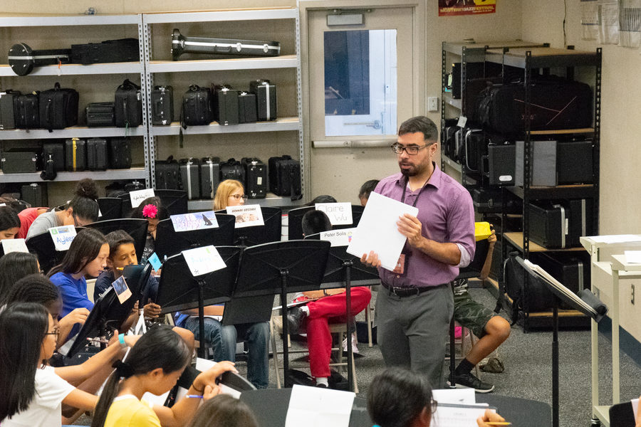 The new band teacher, Mr. Castellanos comes from different enviornments to fulfill his dream job.