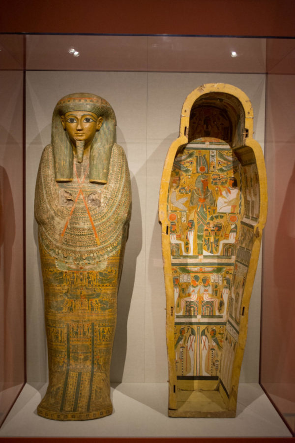 A 2,300 year old mummified coffin from ancient Egypt.