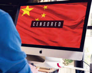 China censors the internet so the Chinese people wouldnt see whats happening in the real world.