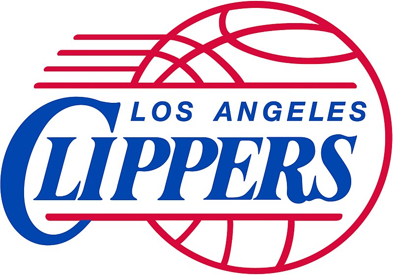 The+clippers+team+in+their+warm+up+suits+warming+up+for+a+game.