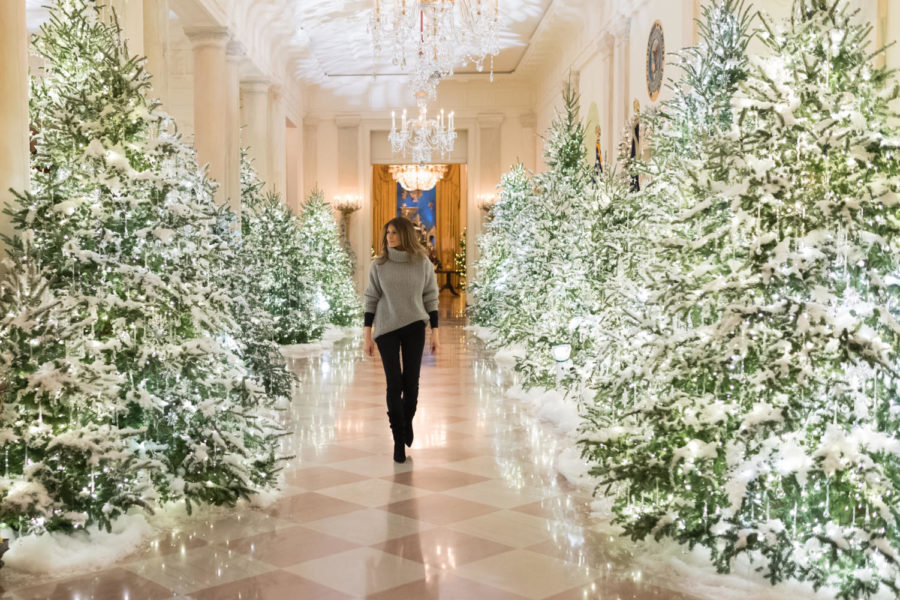 For the annual White House Christmas, First Lady Melania Trump went all out on decorations. 