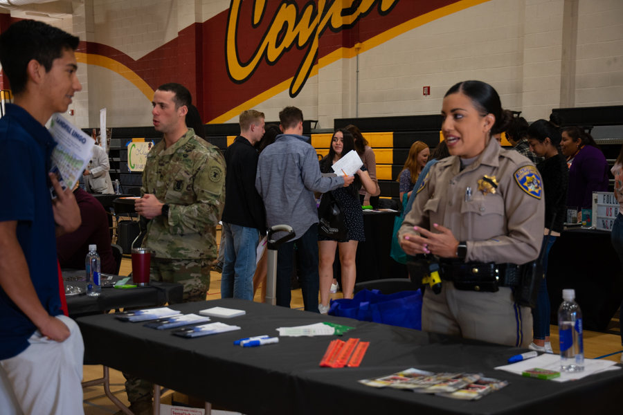 The 8th grade College and Career Fair is a great opportunity for them to learn about their future career and what requirements are needed.