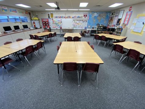 The halls at Day Creek Intermediate may be empty, but learning is still taking place despite the current situation.