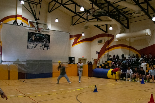 The Galaxy Wars invited students to play "dodge ball" and have fun with their teammates and friends.