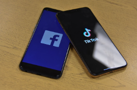 TikTok and Facebook are one of the most popular social media apps among younger and older generations.