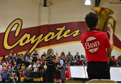 On October 12, DCIS bands performed for their first time this year to a packed house. 