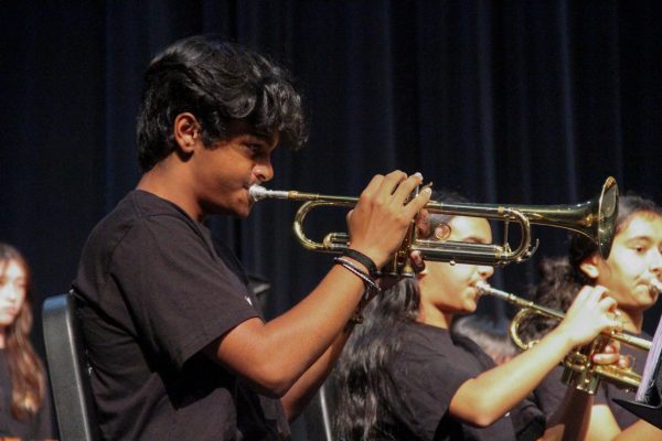 This is Atharv M., a trumpet player in the  DCIS Band.