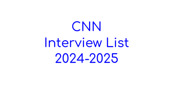 CNN Interview List 2024-2025
