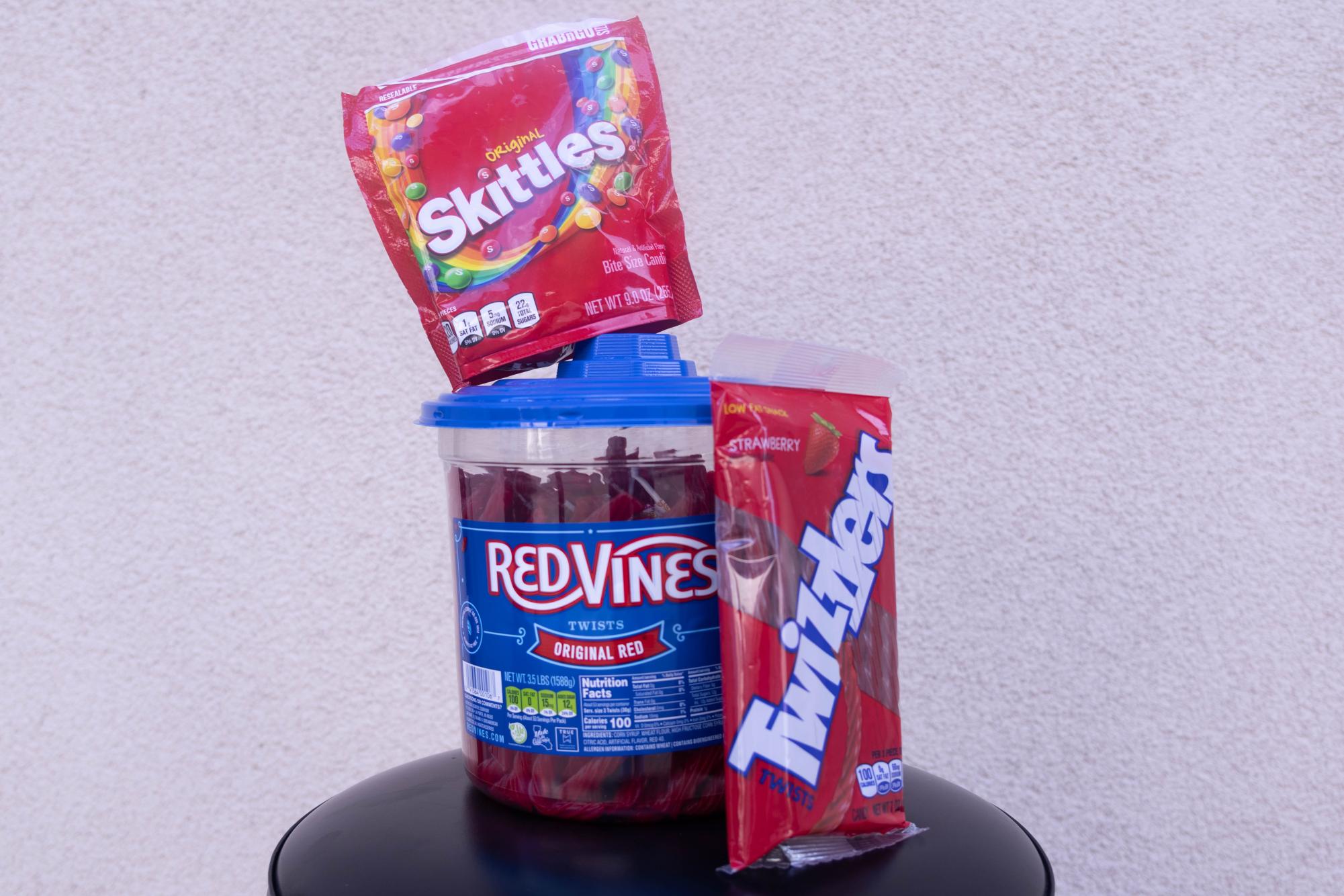 Popular foods containing Red 40. 