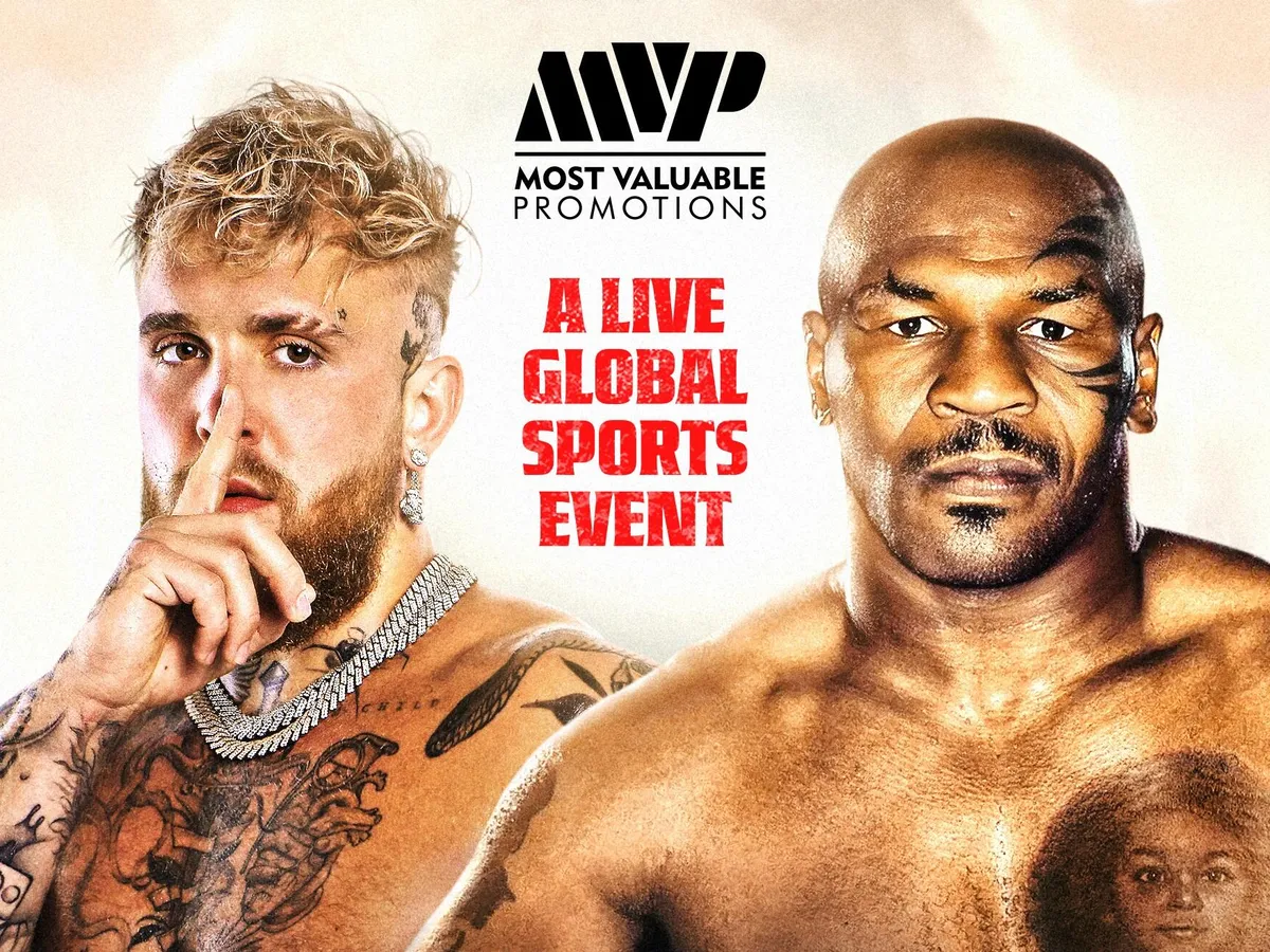 Live premier of the Jake Paul vs. Mike Tyson fight on Netflix.

Photo credit: Netflix 