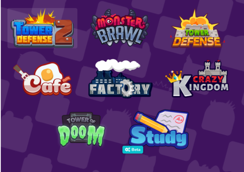 The game modes on Booklet.