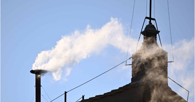 White smoke signifies that a new pope has been chosen.
Photo Credits: OSV News photo/Dylan Martinez Reuters