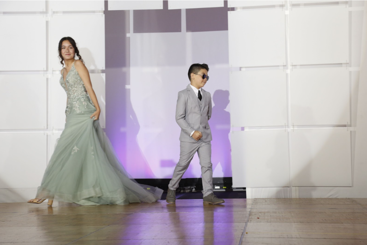 Formal wear competition entrance: