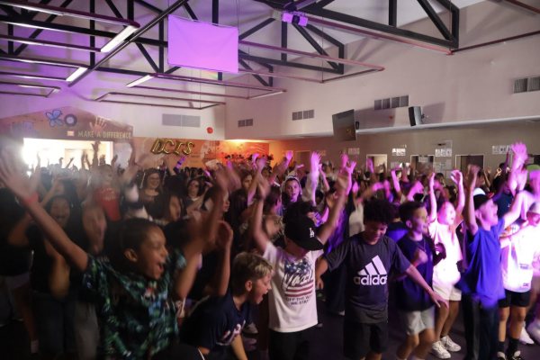 Day Creek students enjoying their first dance of the school year.