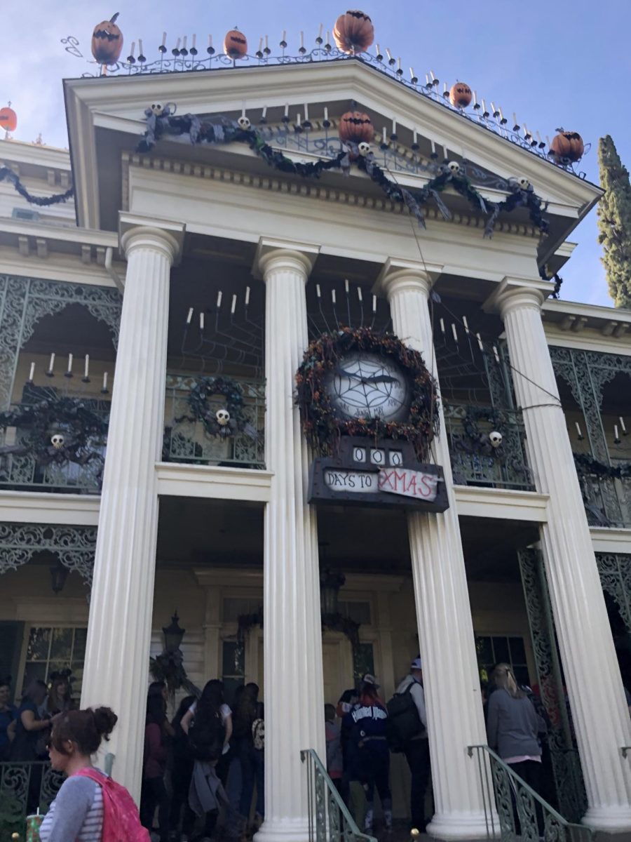 Haunted Mansion ride at Disneyland.