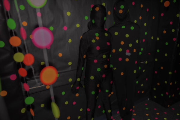 A room of polka dots provided plenty of jump scares as students hid among the walls.
