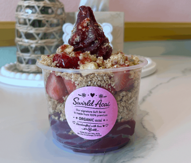 The Acai bowls are beautifully hand-crafted by the owner, Ranah A., herself.