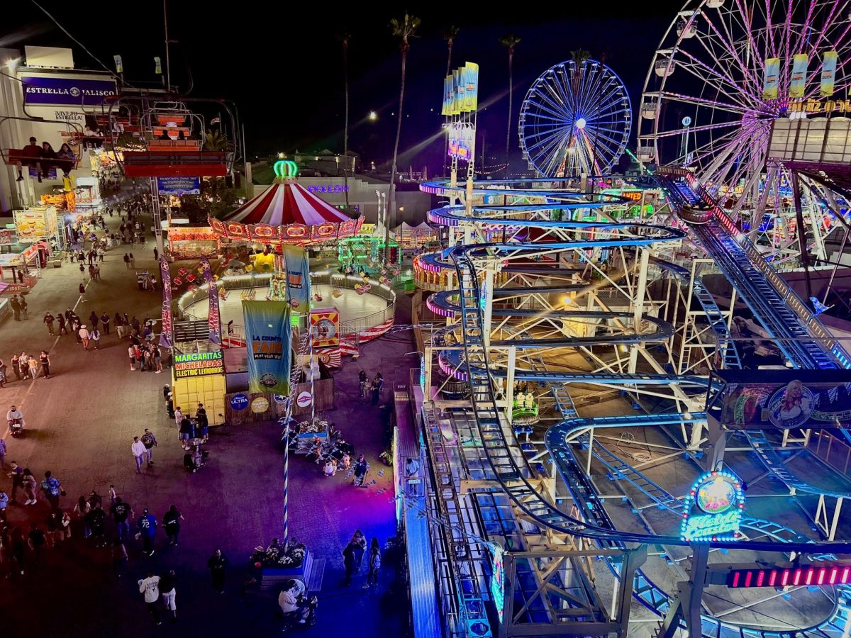 When the sun goes down, the LA County Fair transforms into a sea of flashing lights . Impressive to see, tiring to survive.