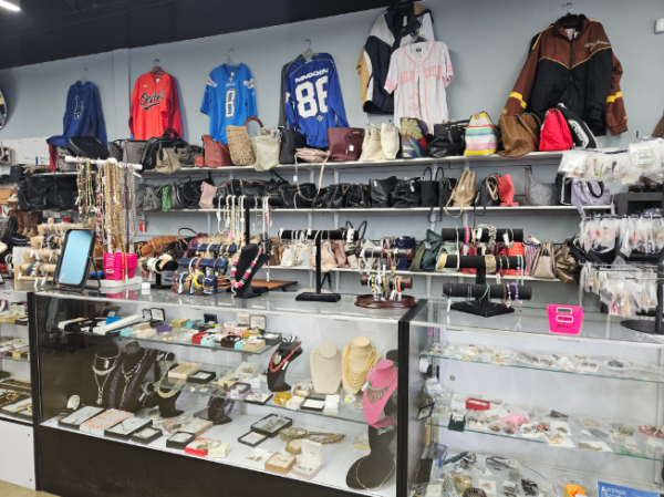 MCC Thrift sells many unique items, including jewelry, clothing, and antiques.
